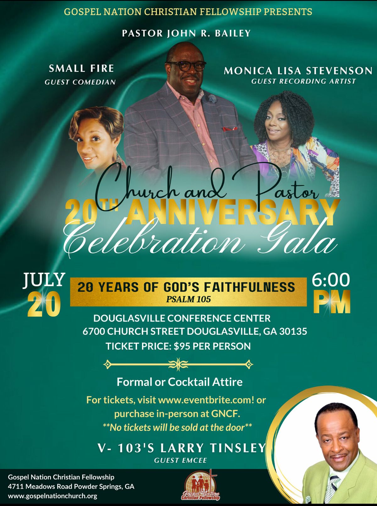 Church & Pastor 20th Anniversary Celebration Gala