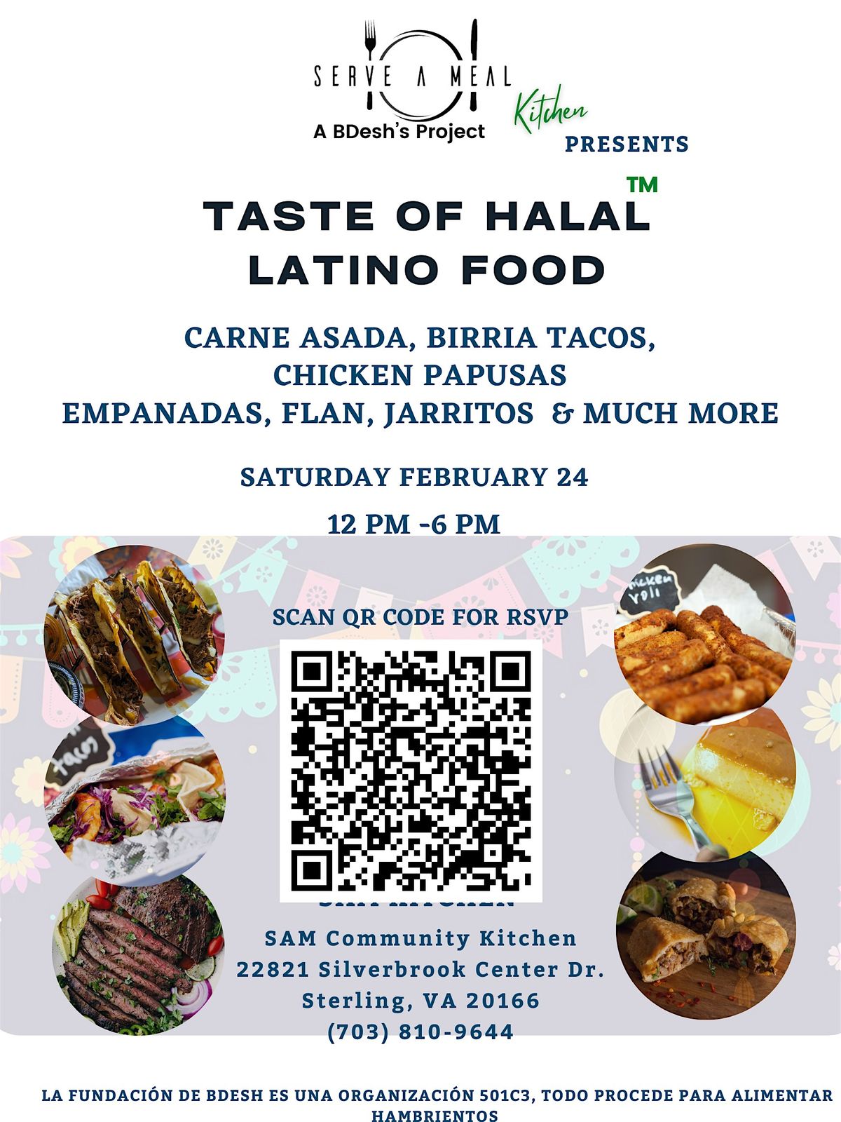 Taste Of Halal Latino Food, Bdesh Foundation, Silverbrook Center Drive ...