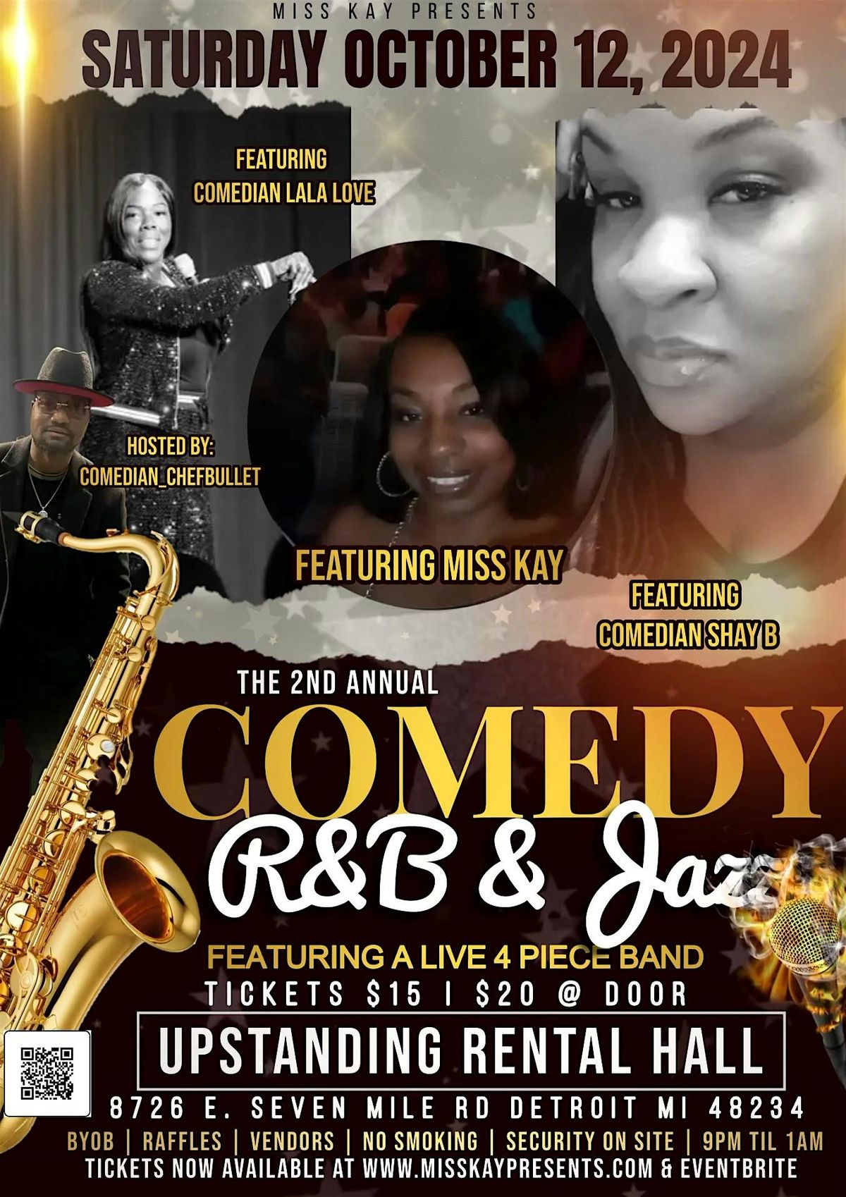 Miss Kaye Presents an Evening of Comedy R&B and Jazz