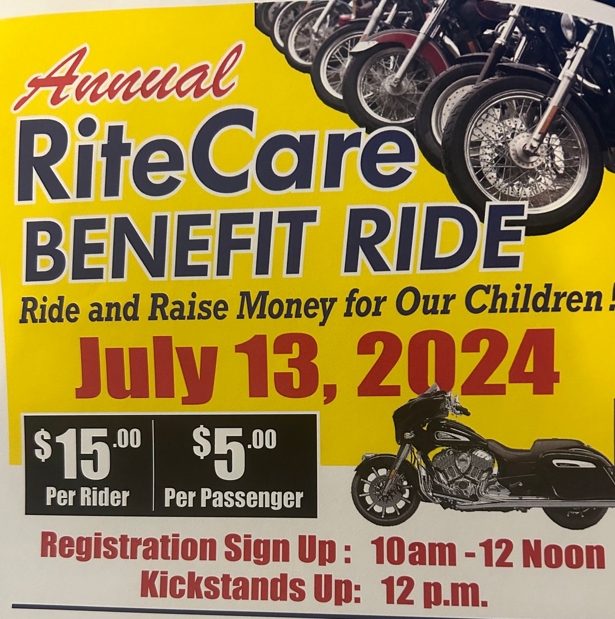 Rite Care Benefit Ride 