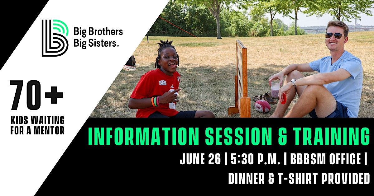 Big Brothers Big Sisters Info Session & Pre-match Training
