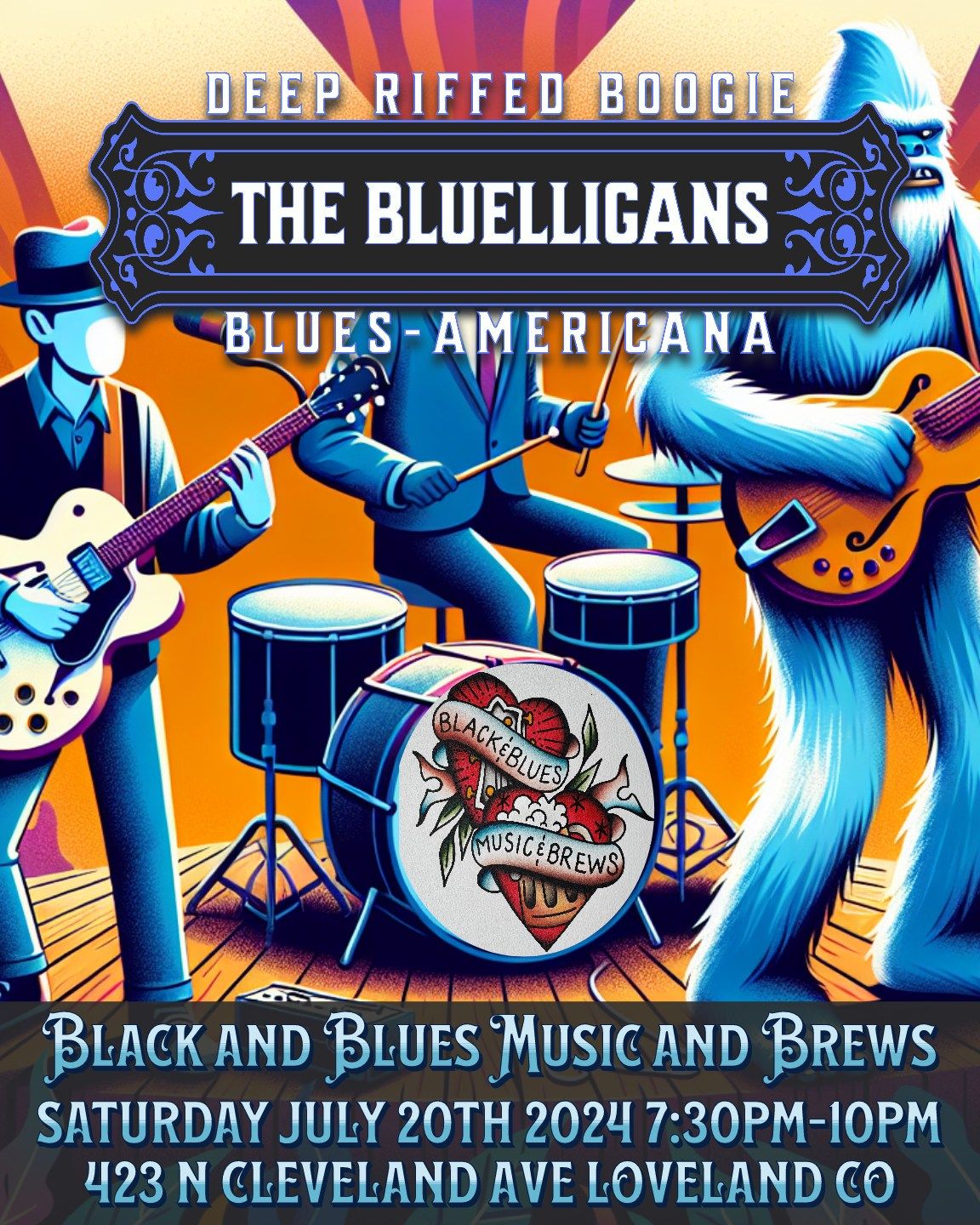 Black and Blues Music and Brews presents The Bluelligans!