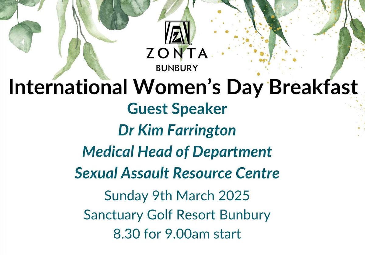 Zonta Bunbury International Women's Day Breakfast