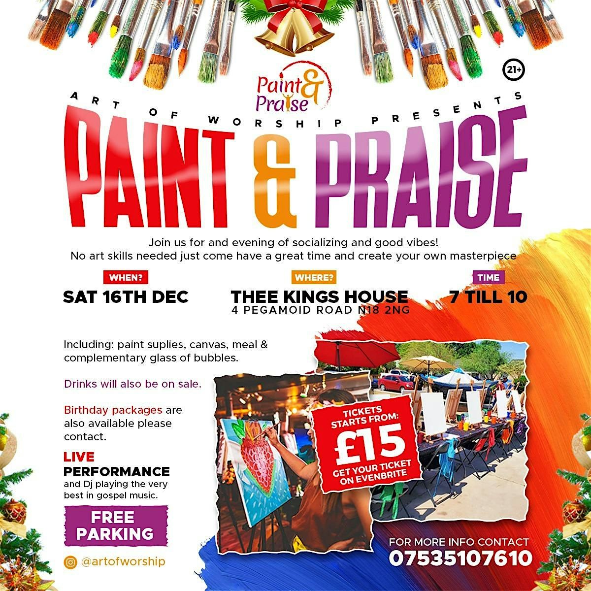 Paint & Praise London's BIGGEST Christian party