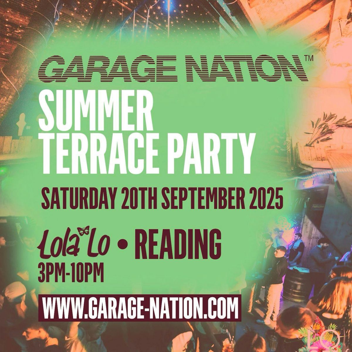 GARAGE NATION \u2013 SUMMER TERRACE PARTY!
