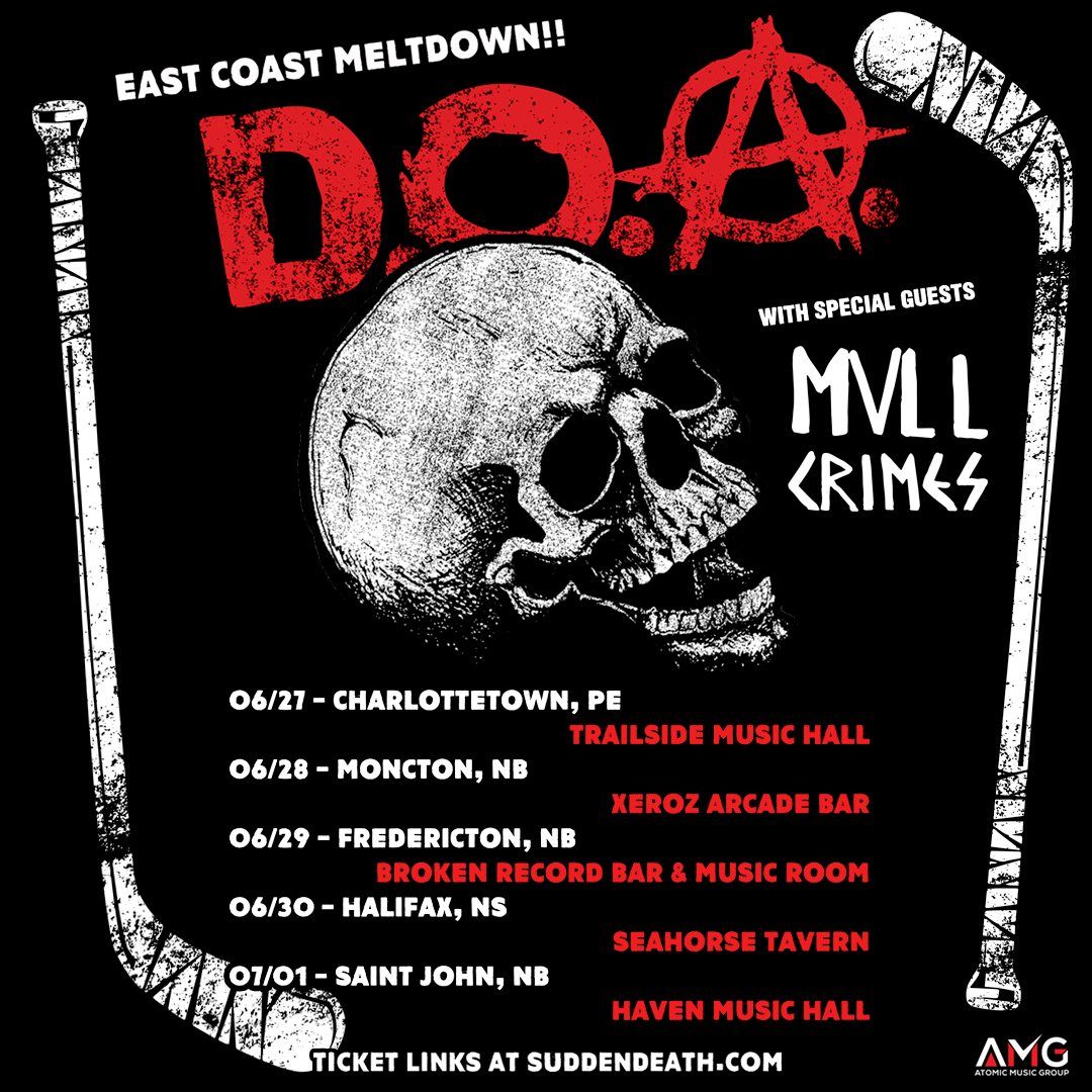 D.O.A. 2024 World Tour with Three Speed and local punk legends The Robins