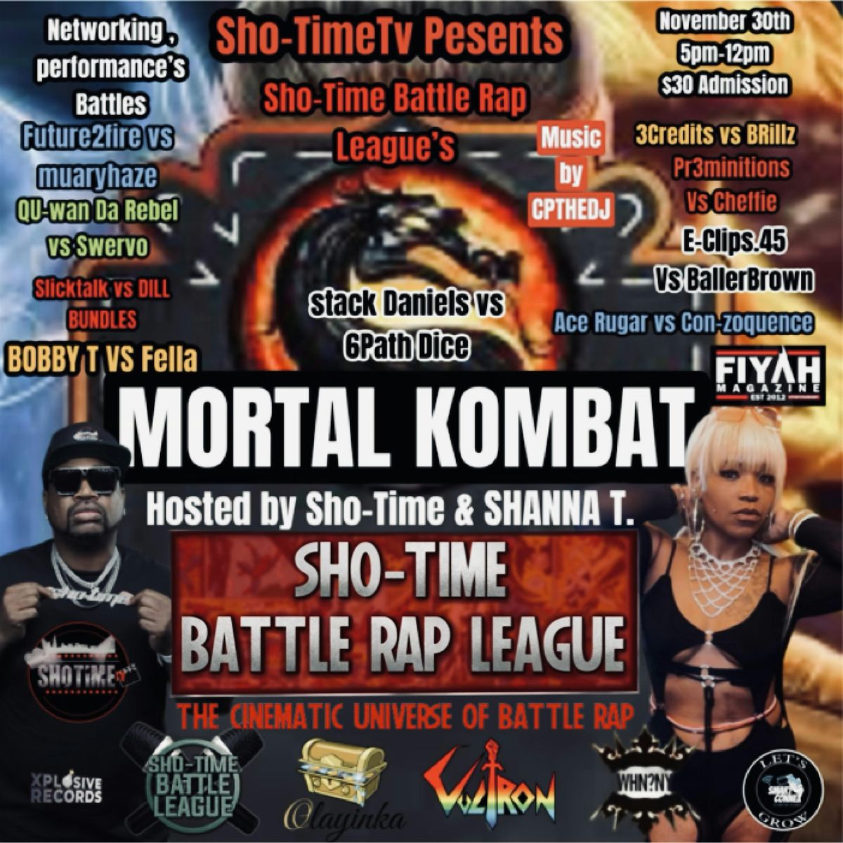 SHO-TIME BATTLE RAP LEAGUE'S MORTAL KOMBAT