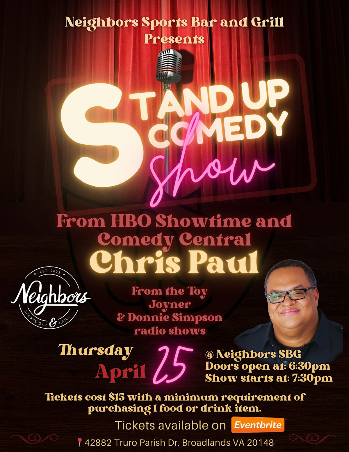 Chris Paul Comedy Show @ NeighborsSBG