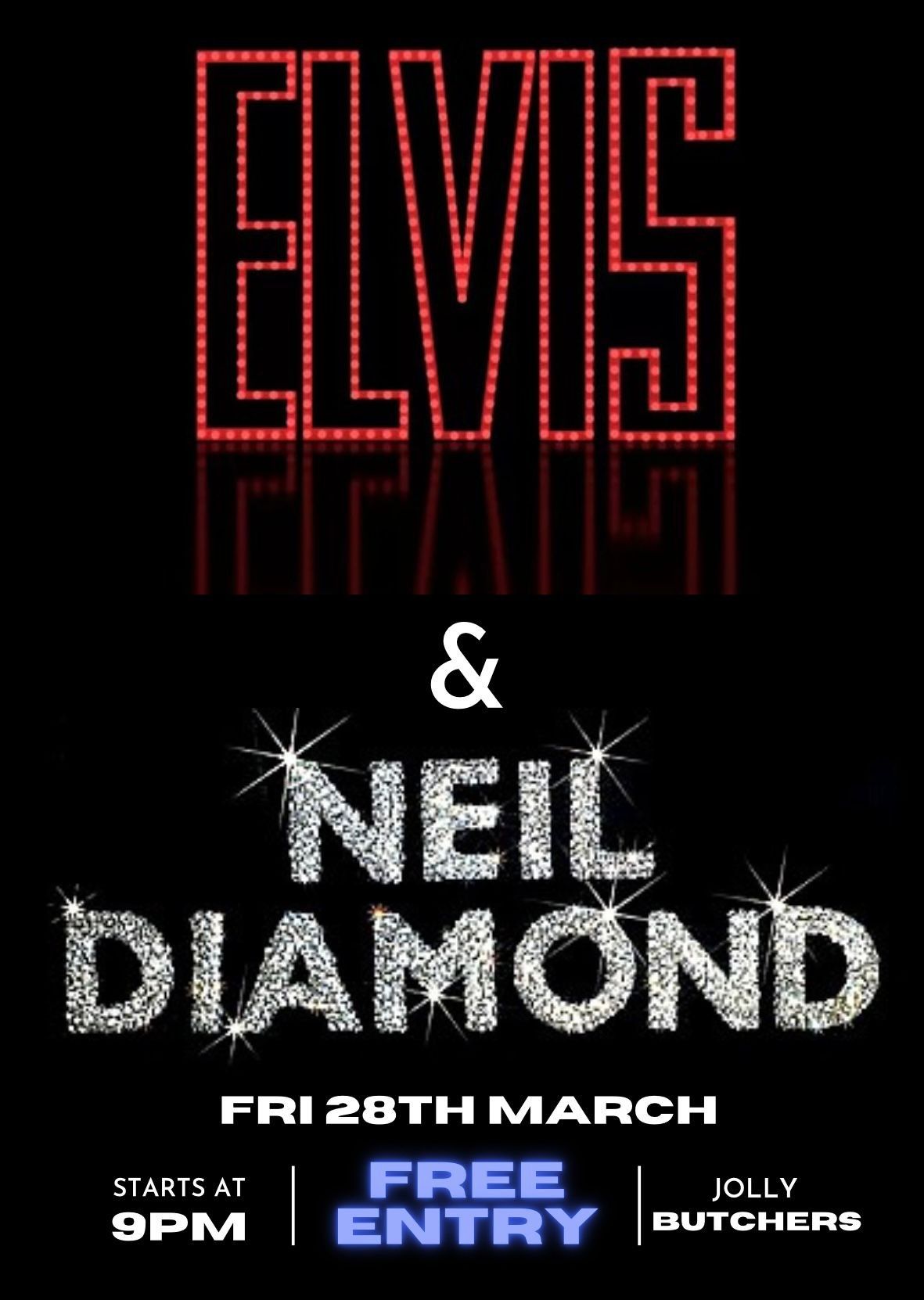 Live Music - Elvis & Neil Diamond