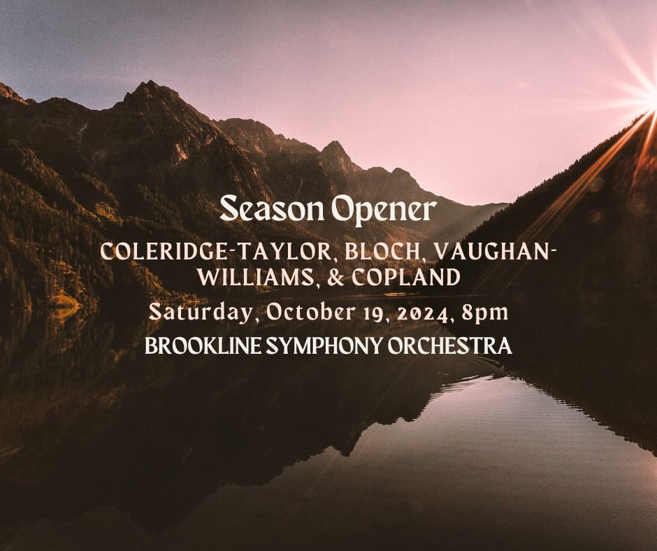 Brookline Symphony Orchestra | October 2025 Season Opener Concert