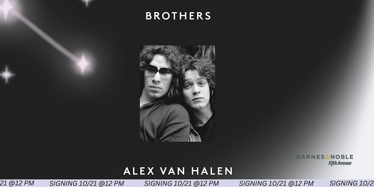 Signing with Alex Van Halen for BROTHERS @ BN 5th Ave, NYC