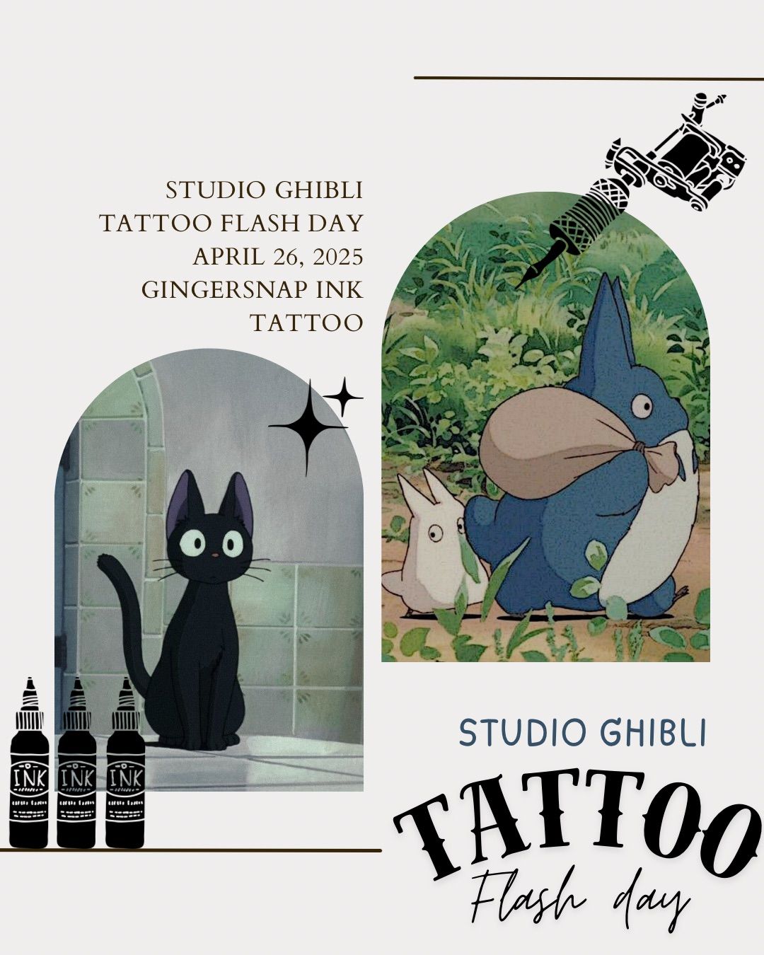 Studio Ghibli Tattoo Flash Day