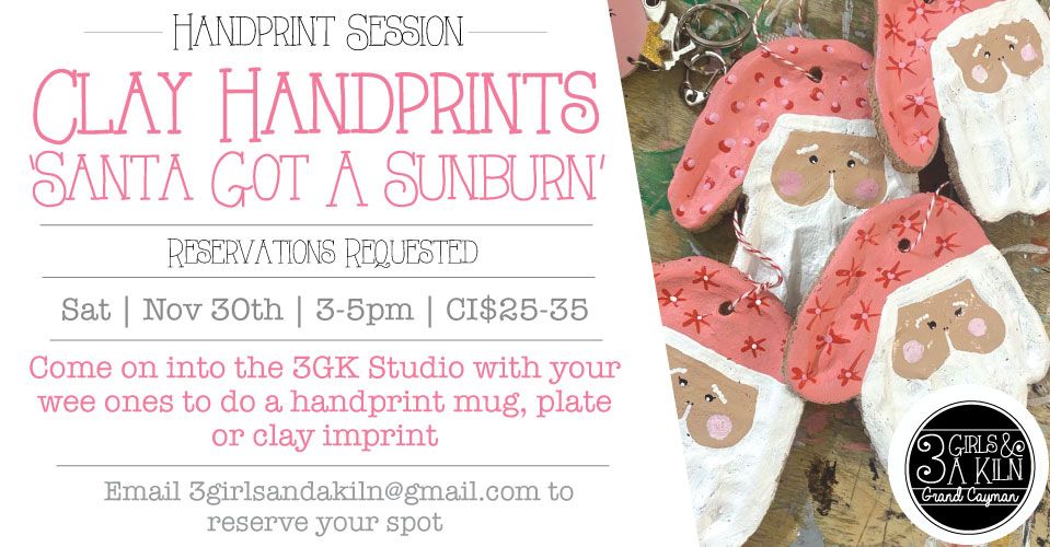 Handprint Session | Mugs, Plates and Clay Handprints | 11-2pm