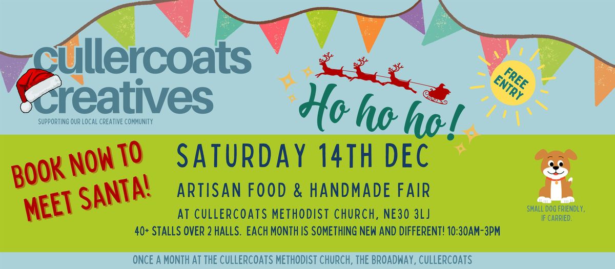 Cullercoats Creatives | Sat 14th Dec Artisan Handmade Fair & Santa Visit