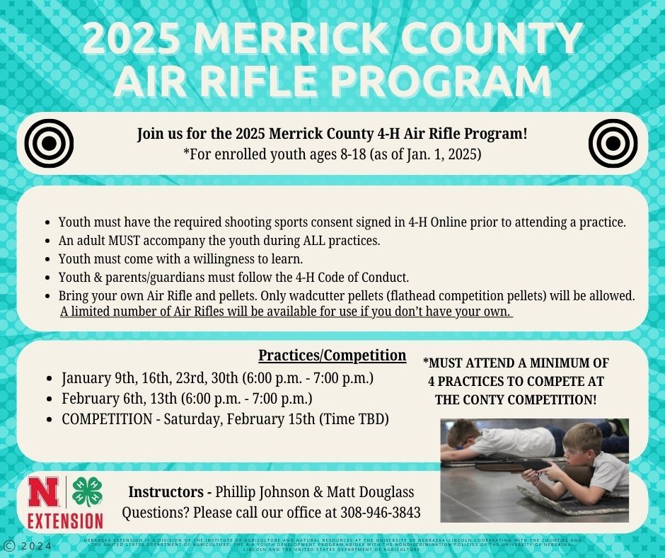 2025 Merrick County 4-H Air Rifle Competition