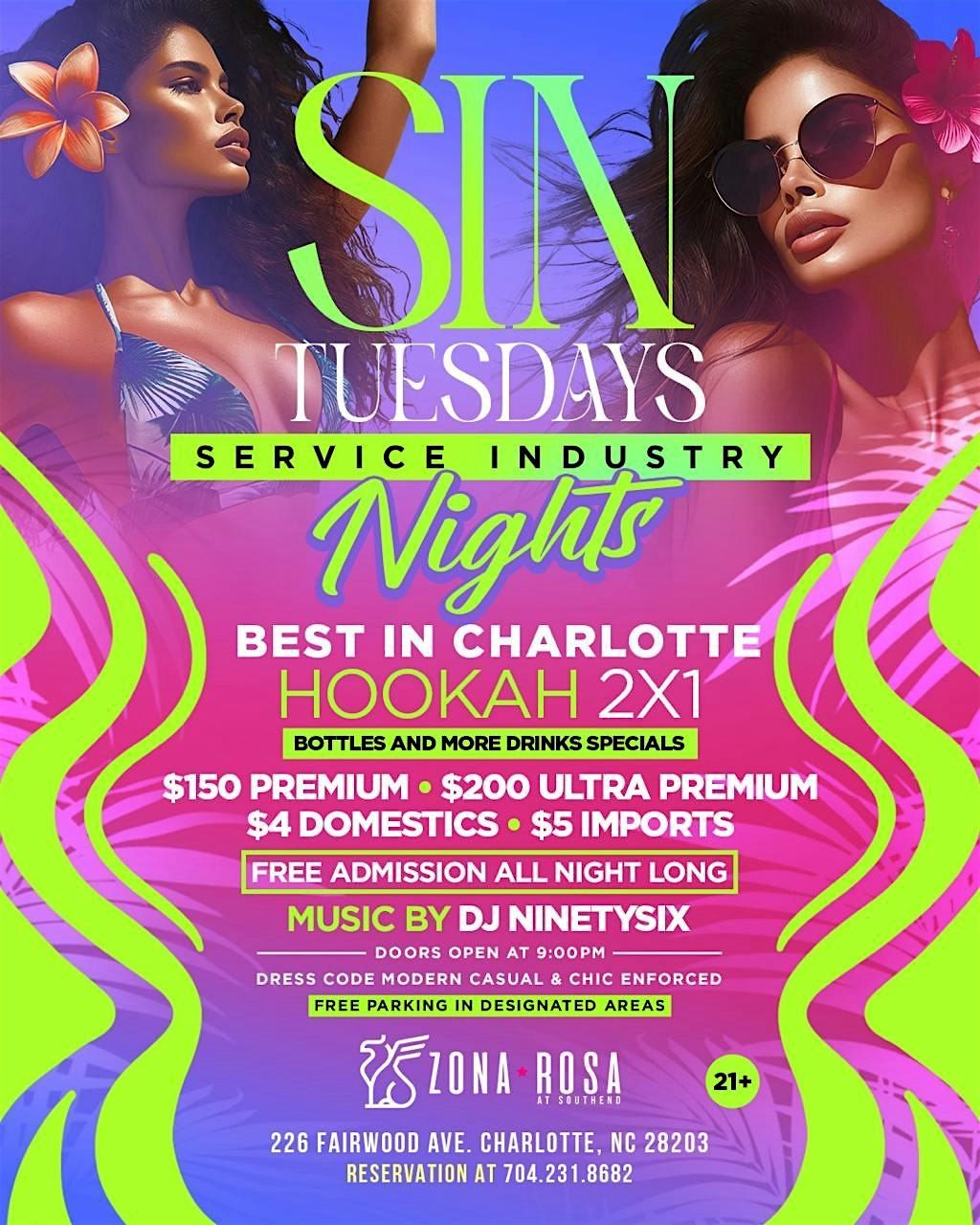 Service Industry Night - Tuesdays at Zona Rosa