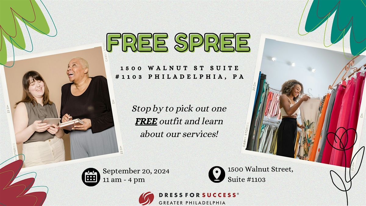 Dress for Success FREE SPREE!