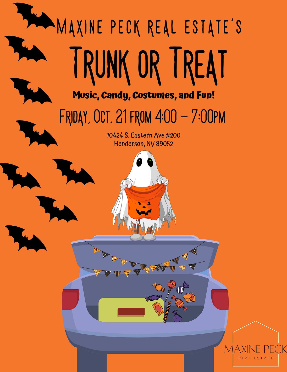 Trunk or Treat 2022, Maxine Peck Real Estate, Henderson, 21 October 2022