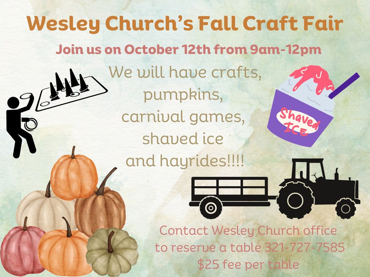 Wesley Church's Fall Craft Fair 2024