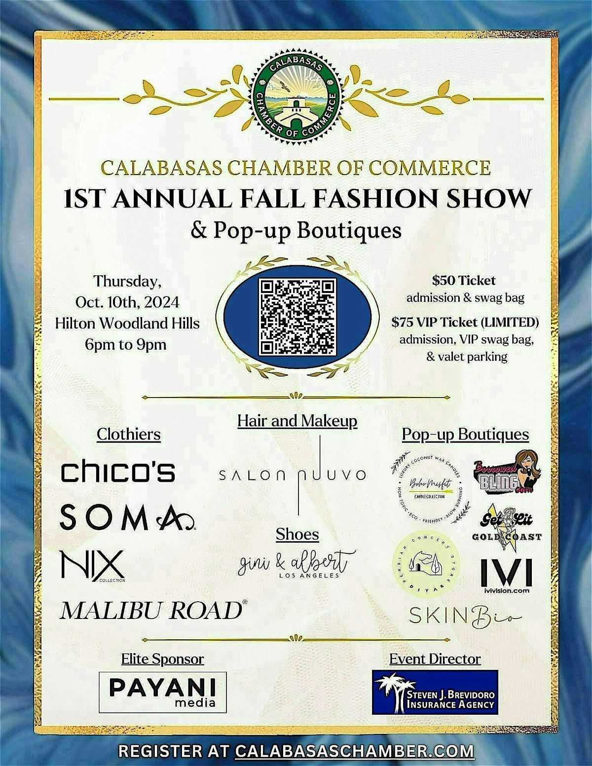 Calabasas Chamber - 1st ANNUAL FALL FASHION SHOW & Pop-up Boutiques