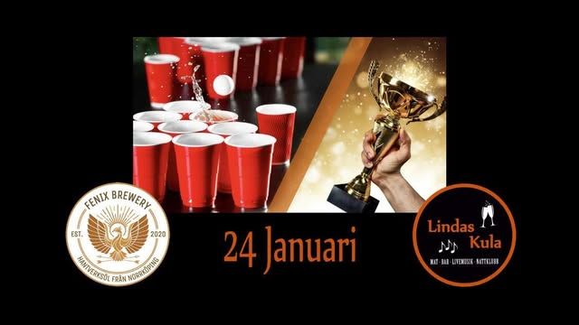 BEER PONG TURNERING 24 JANUARI LINDAS KULA