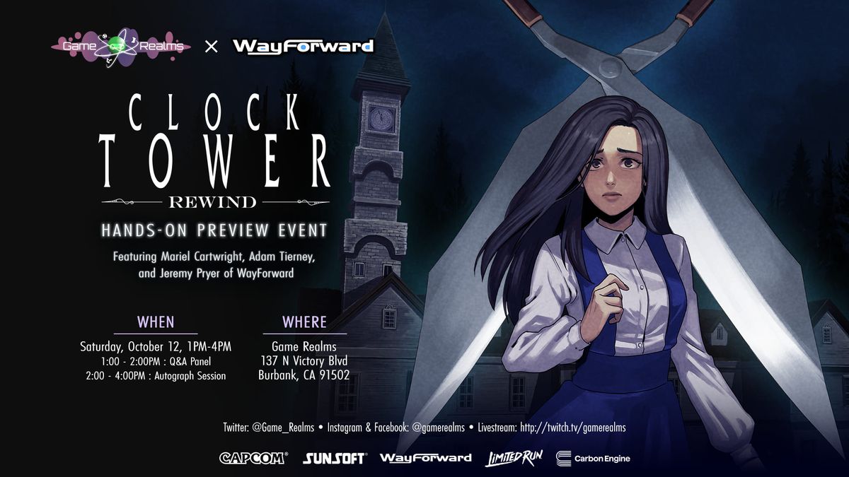 Clock Tower Rewind - Hands On - Preview + Dev Q & A Panel Event