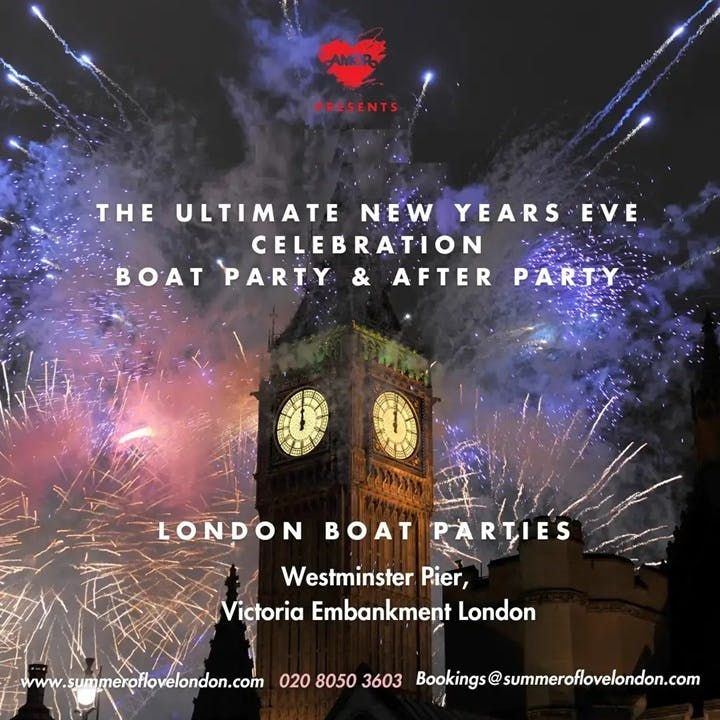 NYE Fireworks on the Thames