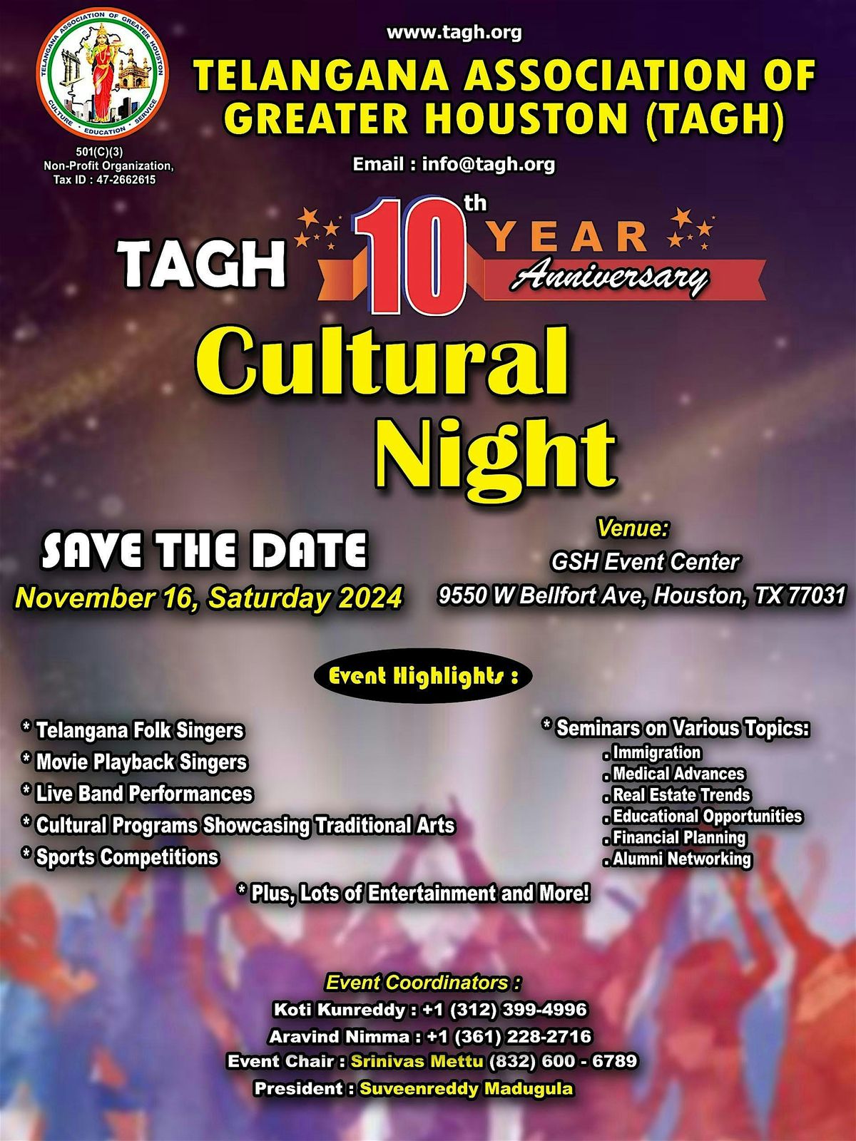 TAGH 10th Anniversary & Musical Night