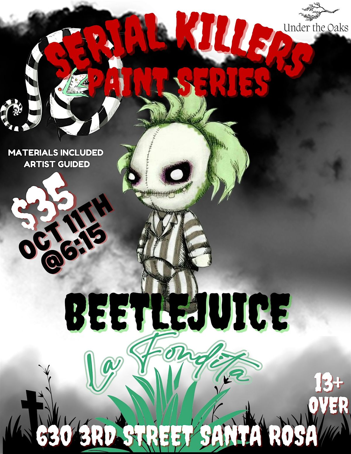 Serial Killer Paint Series : Beetlejuice