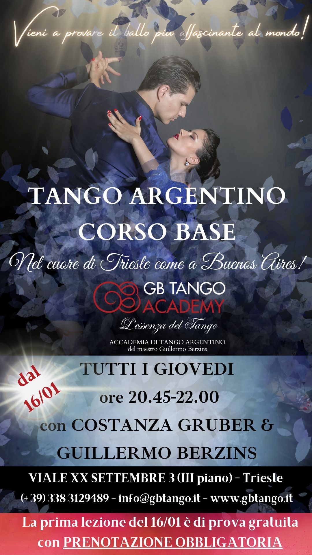 CORSO BASE DI TANGO ARGENTINO! GB TANGO ACADEMY