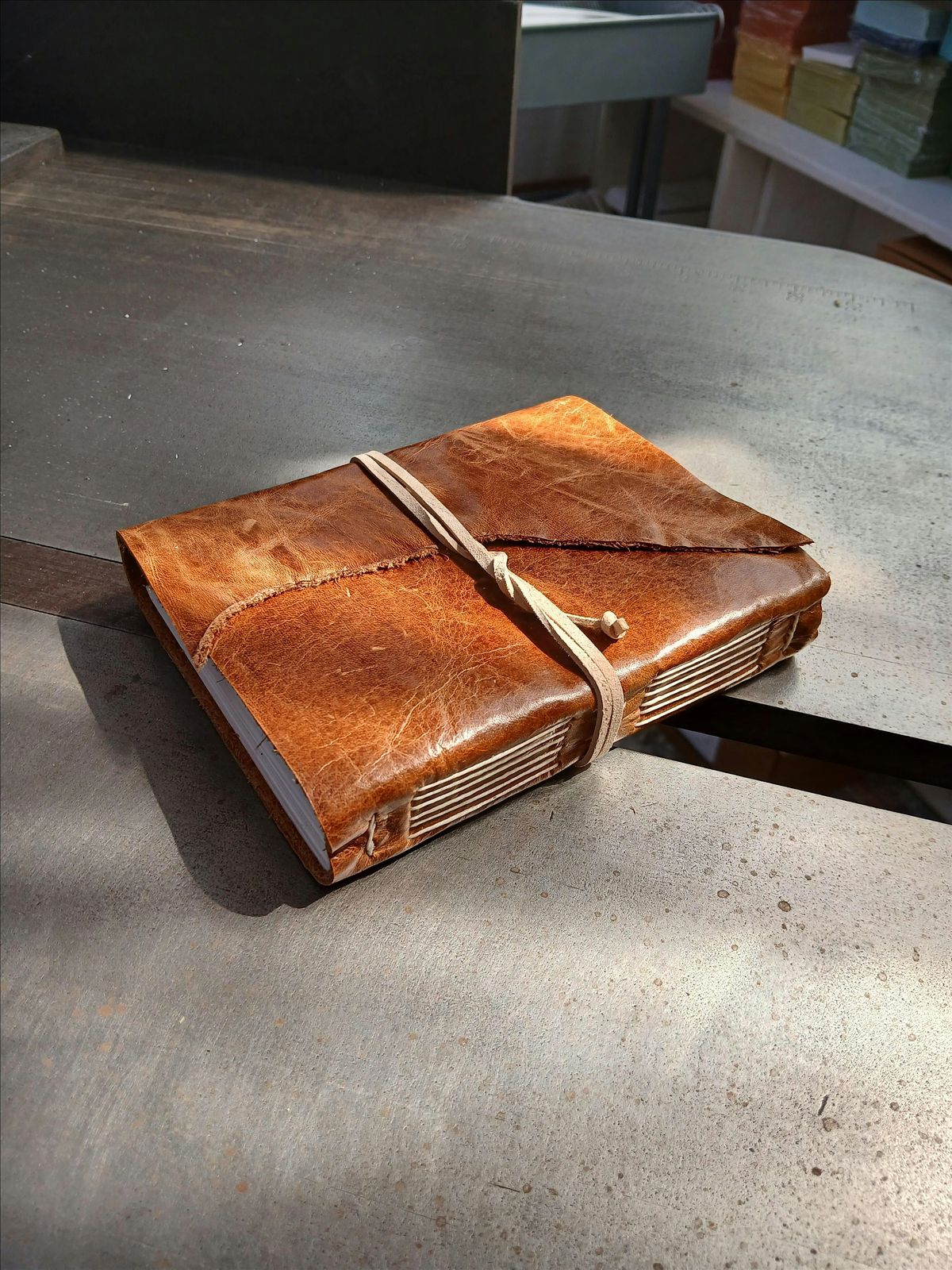 Leather Wrap Journal: Long & Link Stitch