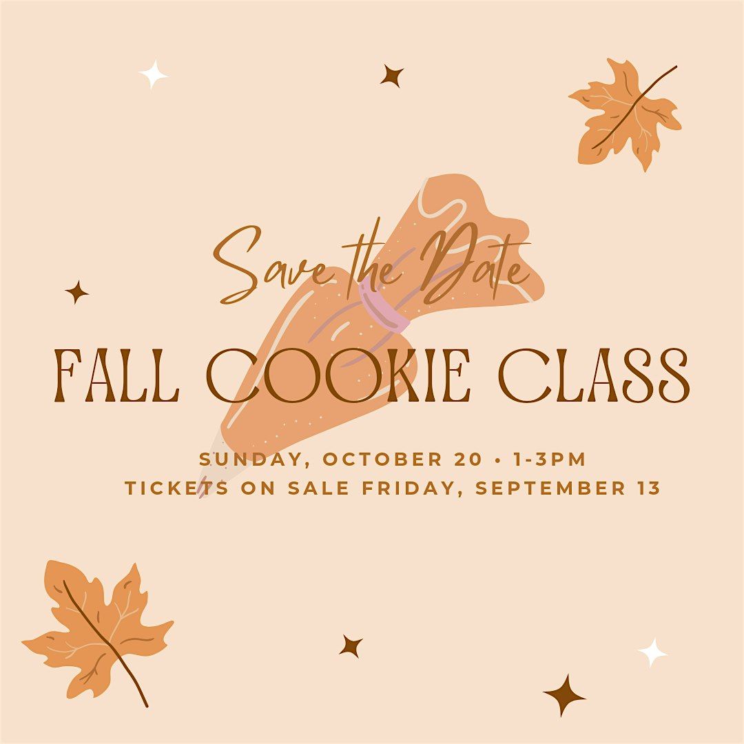 Fall Cookie Decorating Class