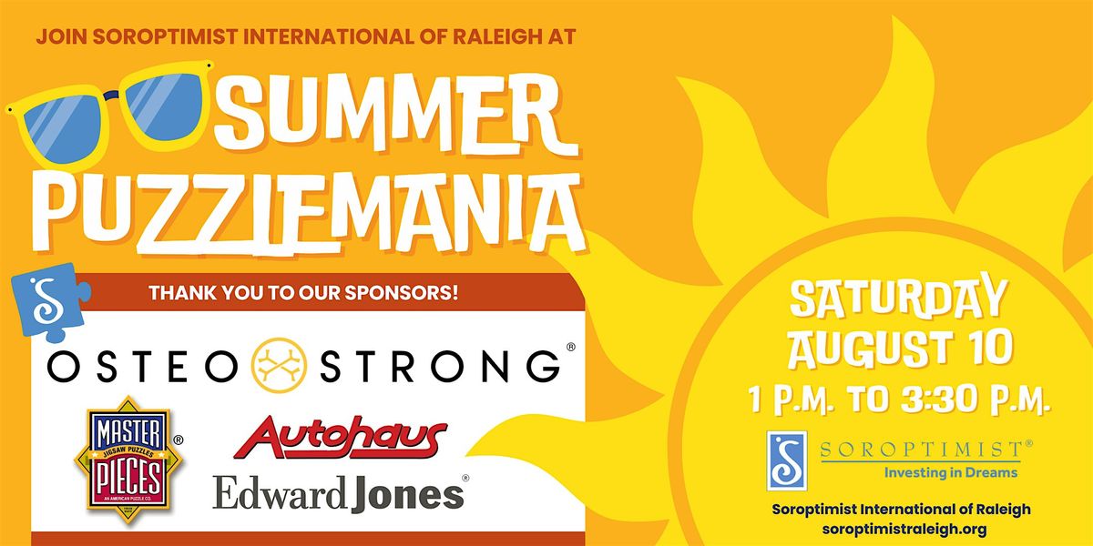 Raleigh Summer PuzzleMania - Aug 10