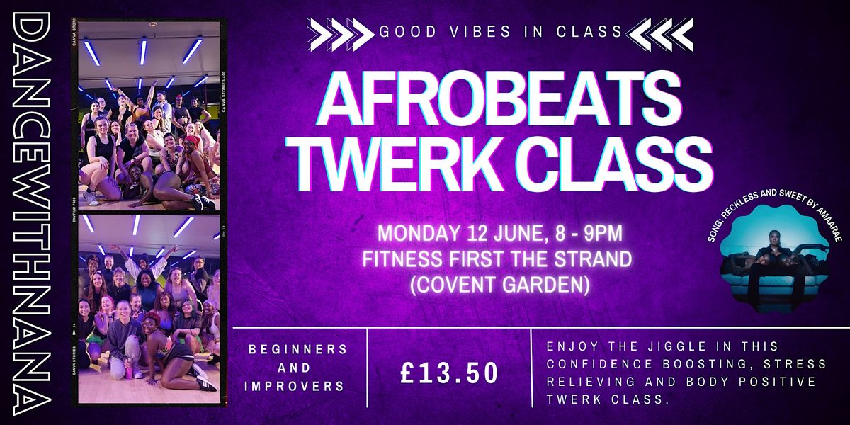 Afrobeats twerk dance and fitness class in London