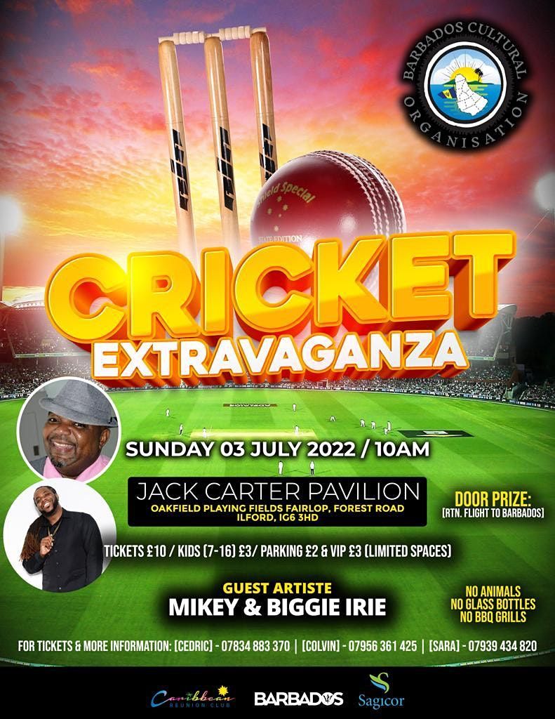 Cricket Extravaganza, Jack Carter Pavilion, Ilford, 3 July 2022