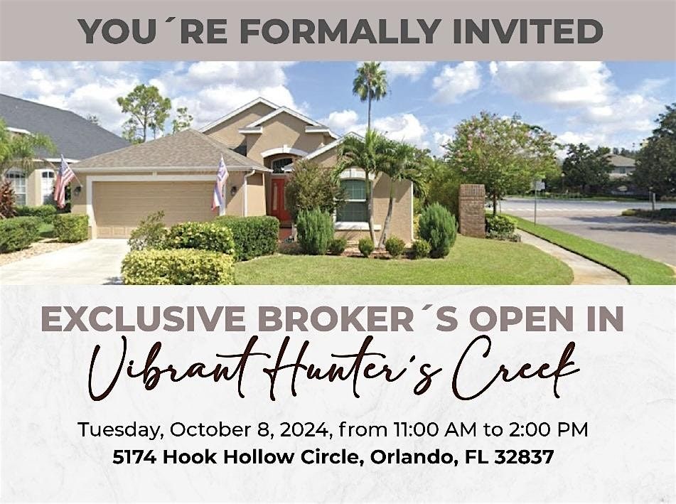 Exclusive Broker's Open House