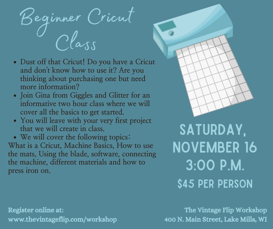 Beginner Cricut Class