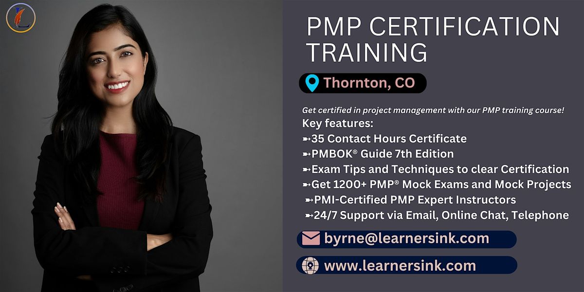 Confirmed PMP exam prep workshop in Thornton, CO