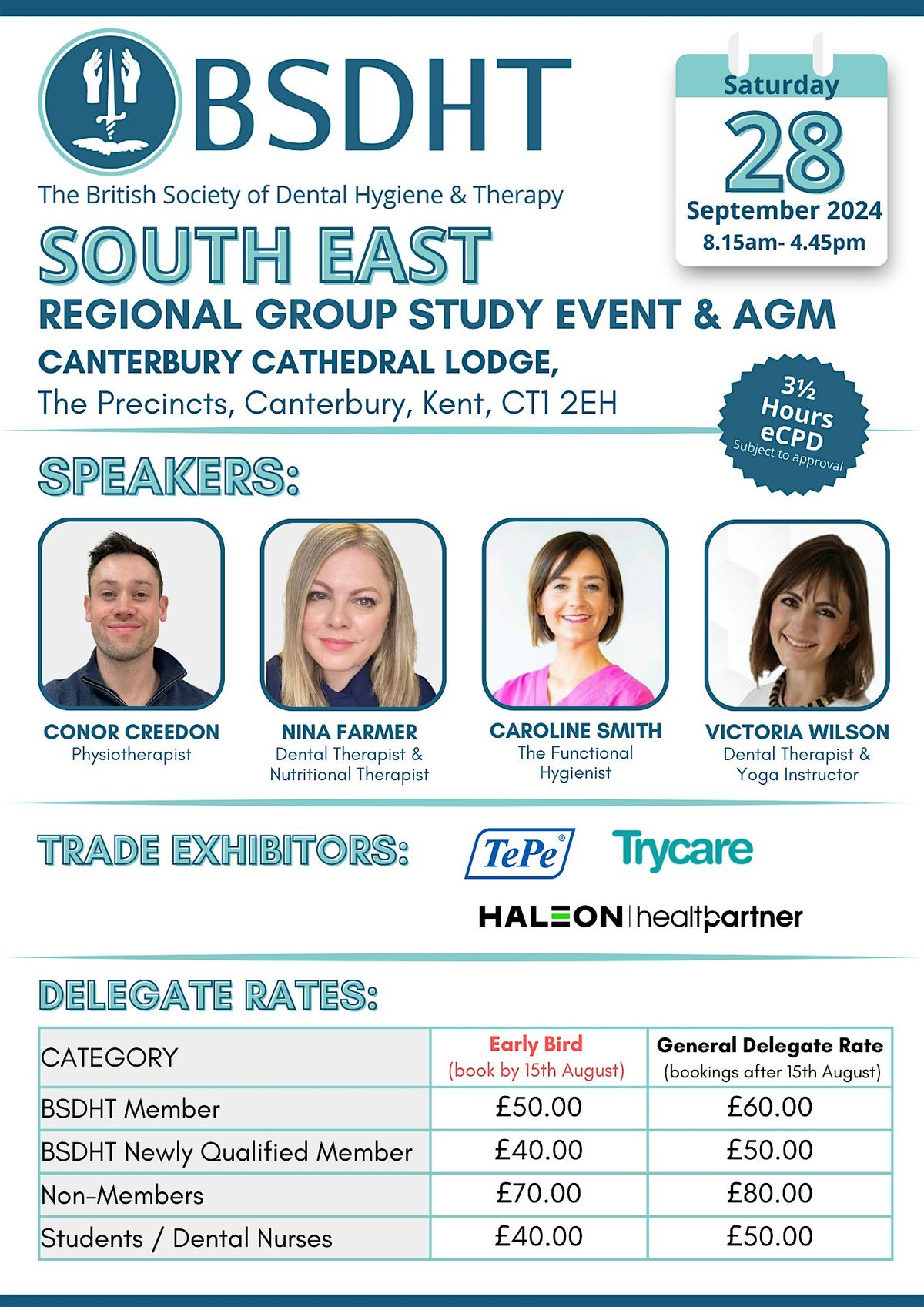 BSDHT SOUTH EAST Regional Group Autumn Event - 28th September 2024