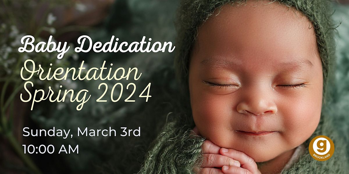 Baby Dedication Spring 2024