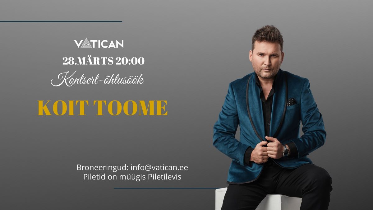 28\/03 Koit Toome kontsert-\u00f5htus\u00f6\u00f6k