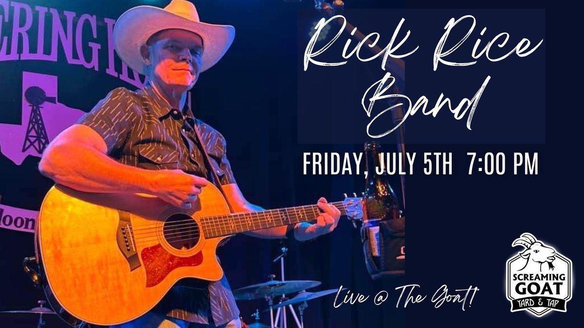Rick Rice Band - LIVE @ The Goat!