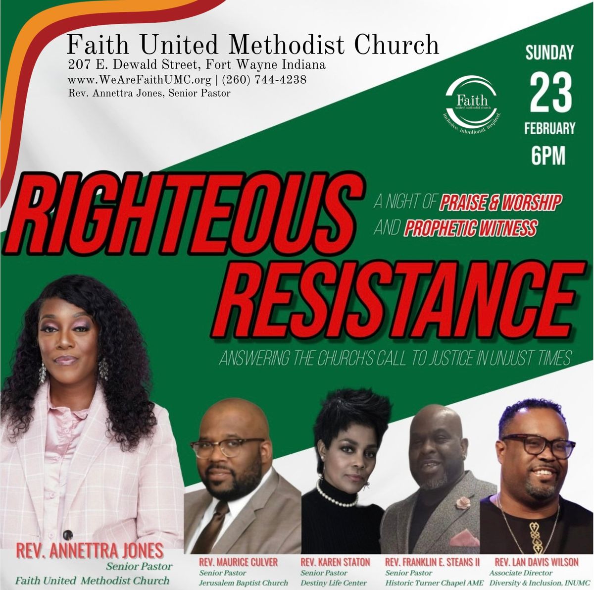 Righteous Resistance Black History Month Service 