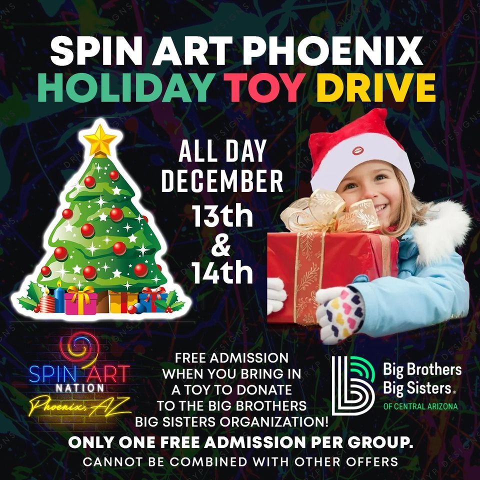 Spin Art Phoenix Holiday Toy Drive