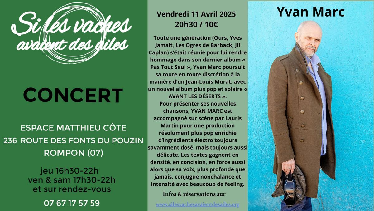 Yvan Marc   "Avant les d\u00e9serts"