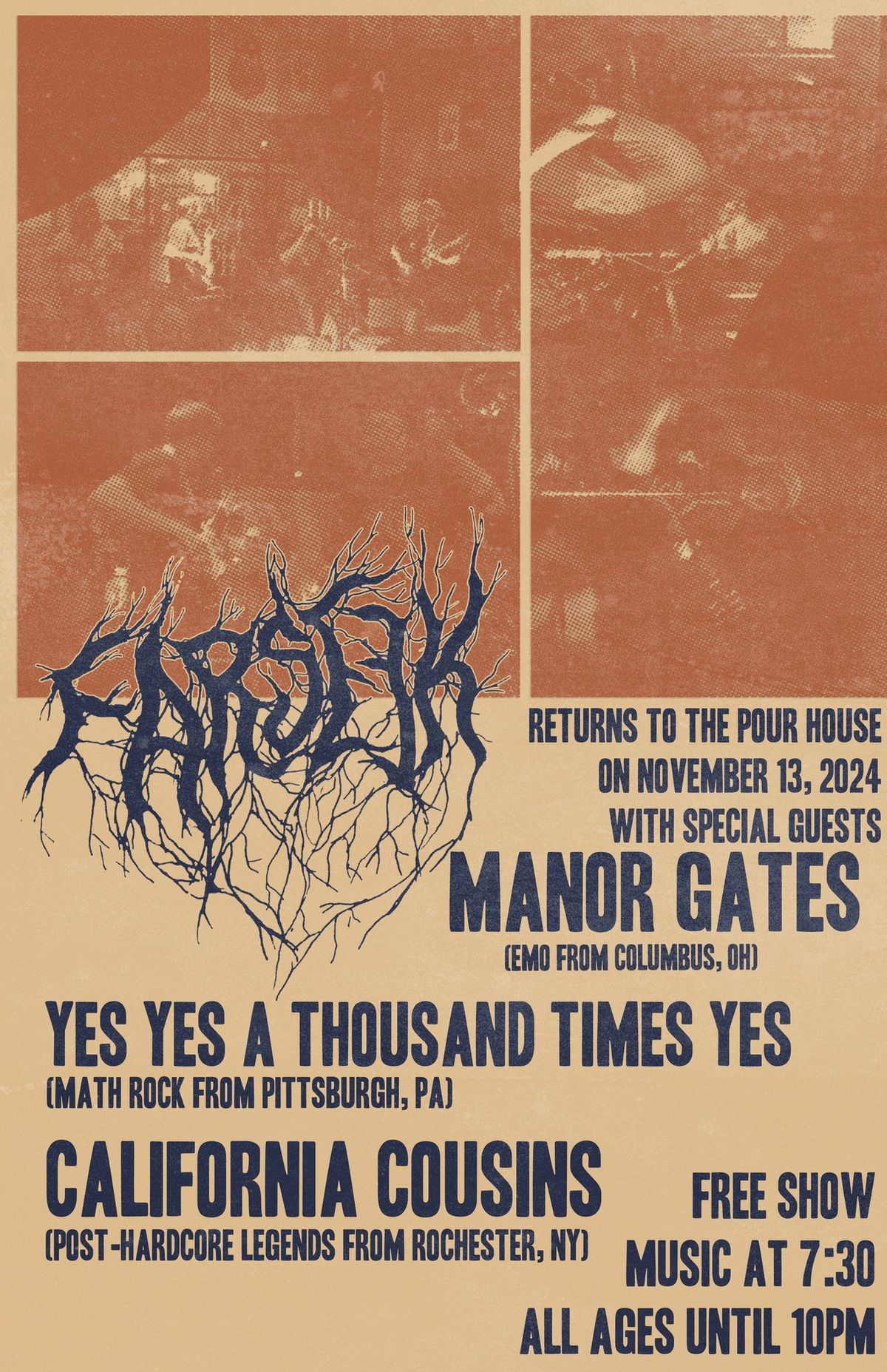 FARSEEK at Pour House Pub w\/MANOR GATES, YY1KY, & CALIFORNIA COUSINS