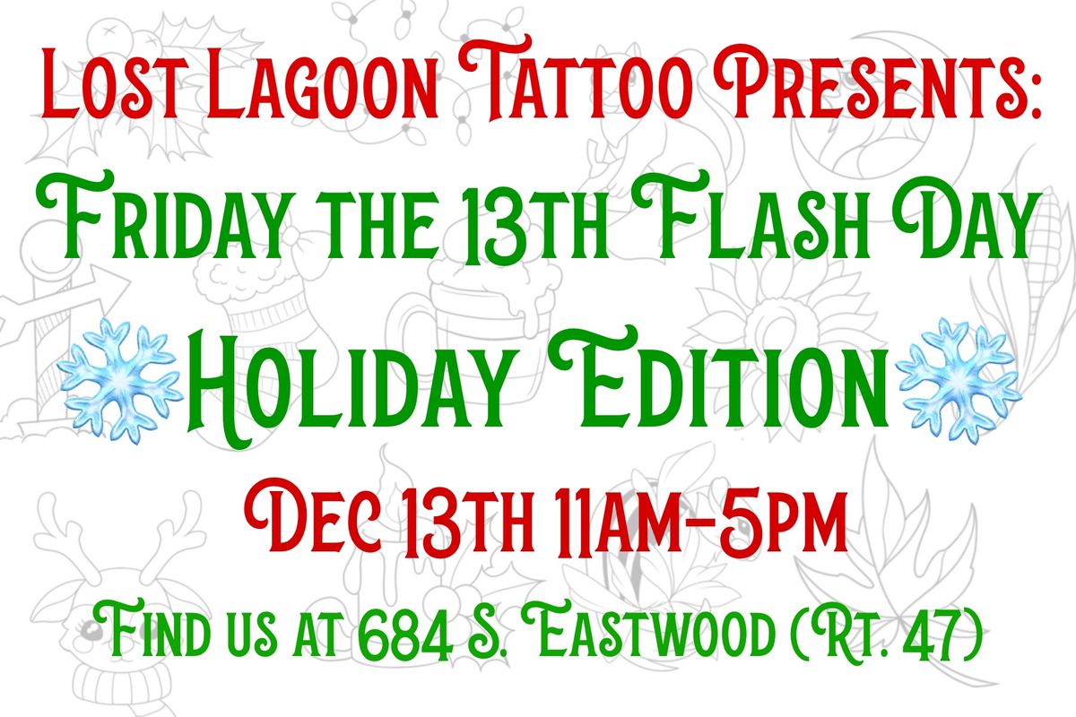 Friday the 13th HOLIDAY EDITION Flash Day!