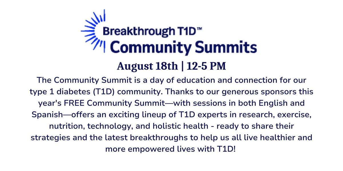 Breakthrough T1D Community Summit