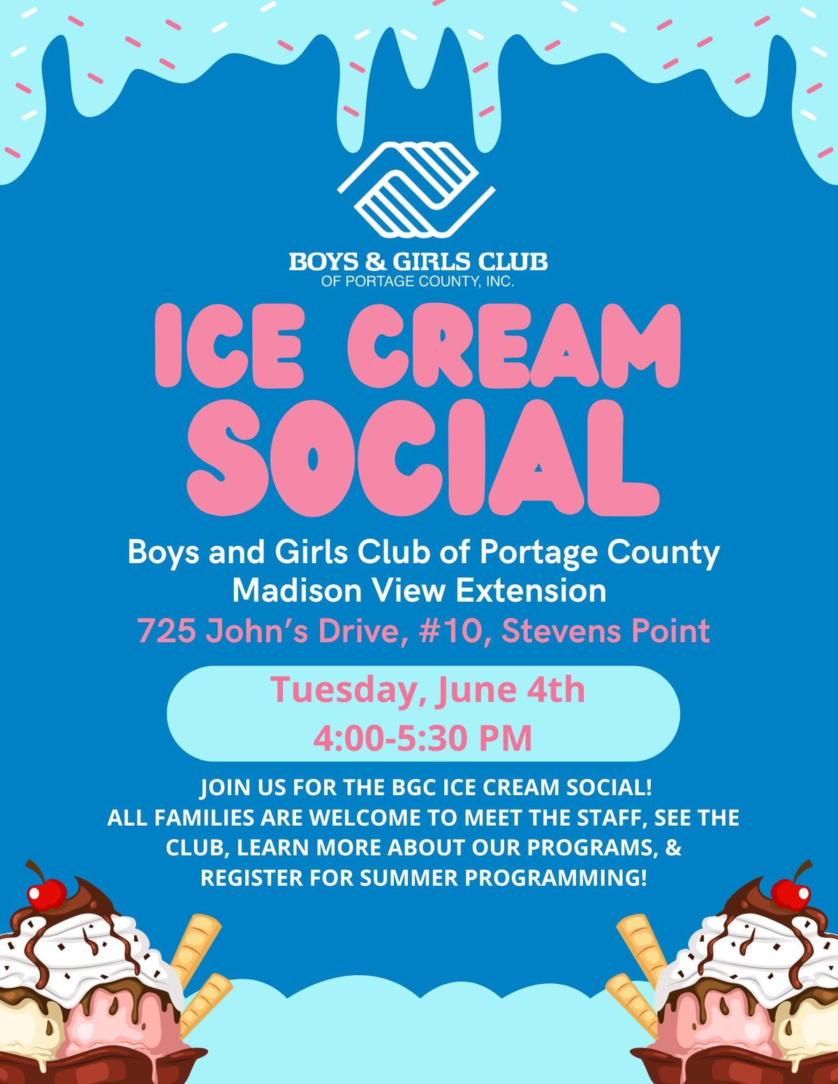 Ice Cream Social - June 4, 2024