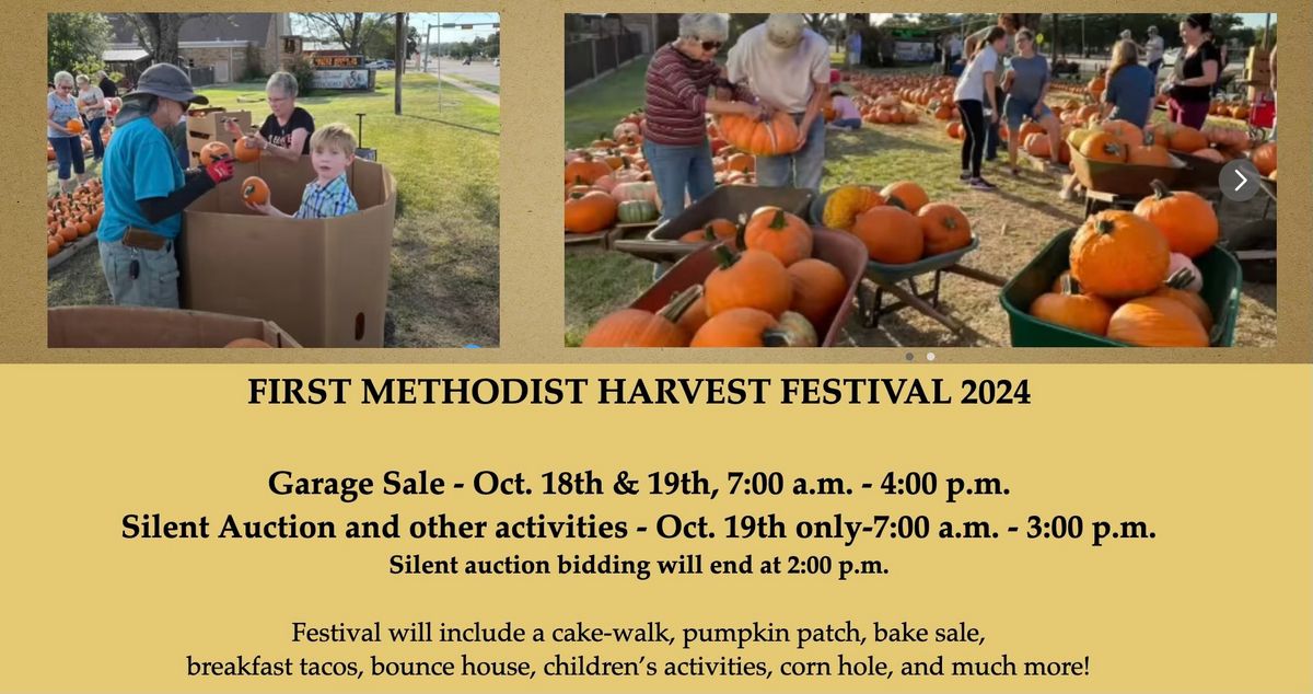 First Methodist Church Harvest Festival Silent Auction